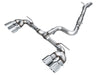 AWE Tuning MK8 Volkswagen Golf R 3in Track Edition Quad Exhaust - Chrome Silver Tips