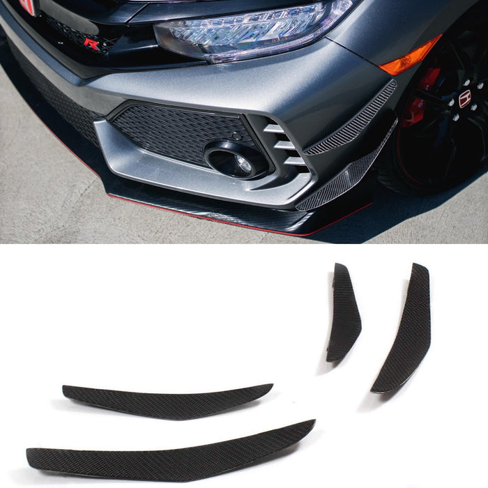 2017-2020 Honda Civic Type-R Carbon Fiber V1 Canards