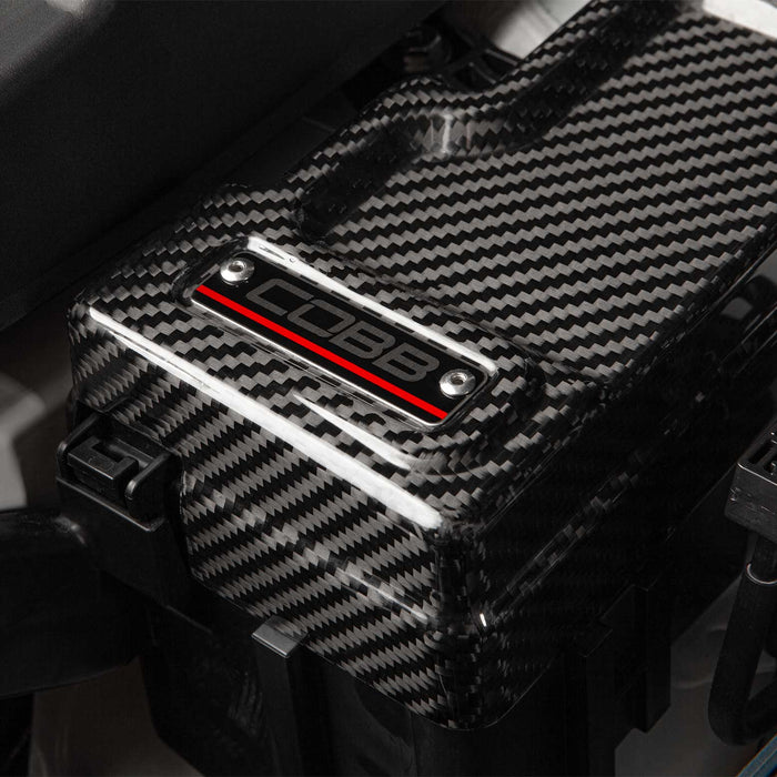 Cobb Subaru Redline Gloss Carbon Fiber Fuse Cover (Passenger Side) WRX 2022-2025