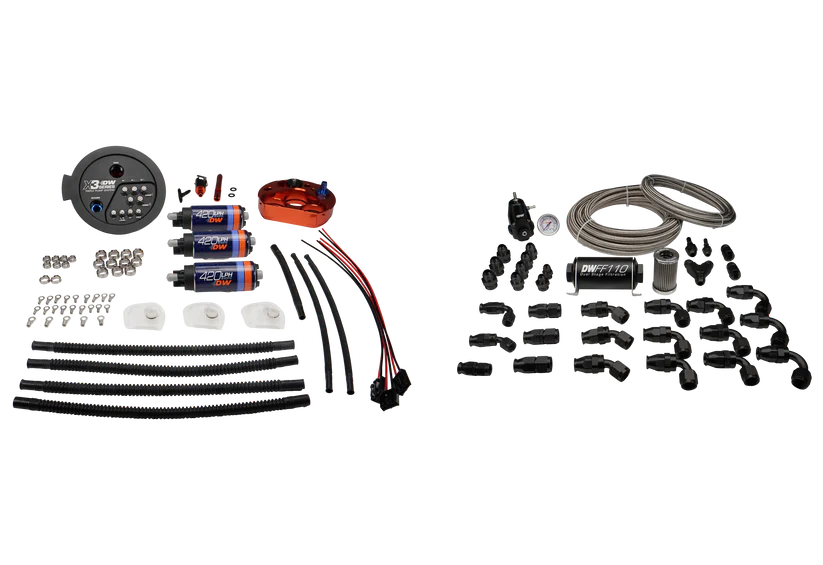 DeatschWerks A90 Supra/G8X BMW M3/M4 X3 Module w/ Triple DW420 Pumps and PTFE Return Kit