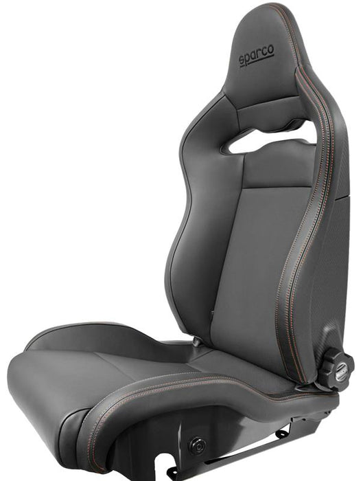 Sparco Seat SPX Special Edition Black/Red w/ Matte Carbon Shell - Right