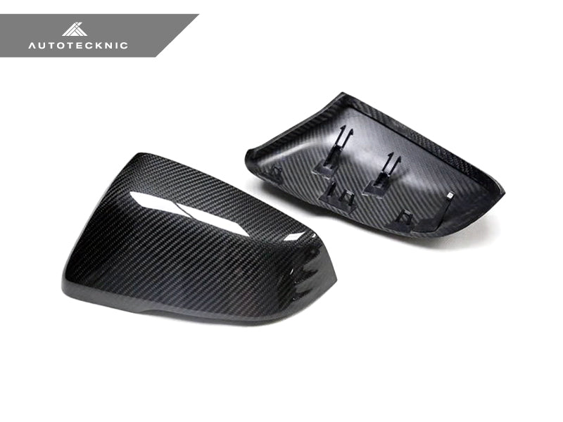 AutoTecknic Replacement Version II Dry Carbon Mirror Covers - BMW F48 X1 | F44 2-Series Gran Coupe