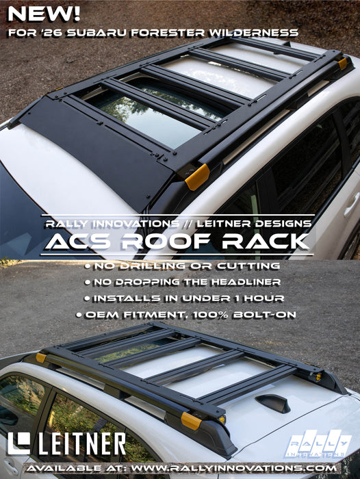Rally Innovations 2026+ Subaru Forester Wilderness Leitner Designs ACS Platform Roof Rack [SU-SLA-ACS-01]