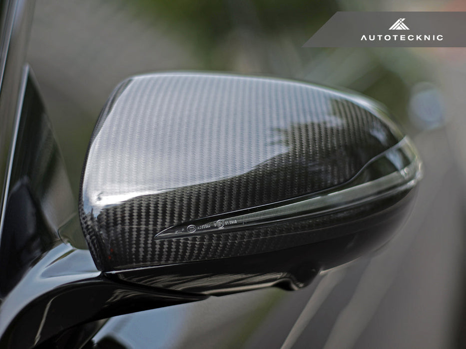 AutoTecknic Replacement Version II Dry Carbon Mirror Covers - Mercedes-Benz W213 E-Class