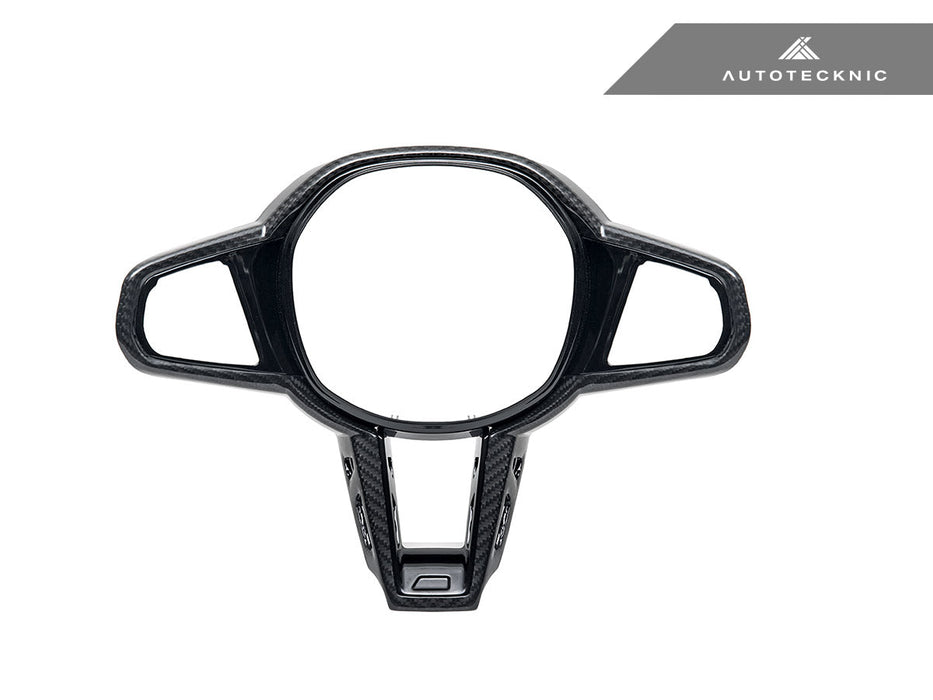 AutoTecknic LCI Carbon Steering Wheel Trim - G22/ G26 4-Series 2025-Up