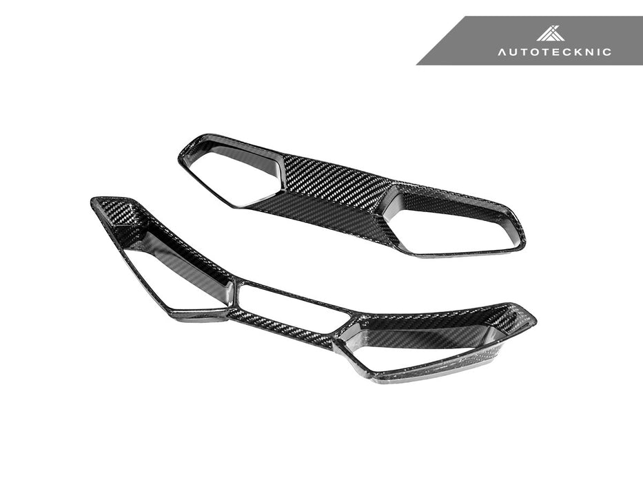 AutoTecknic Dry Carbon Fiber Seat Belt Outlet Cover Set - BMW G80 M3 | G82 M4 | G87 M2 | M Carbon Bucket Seats