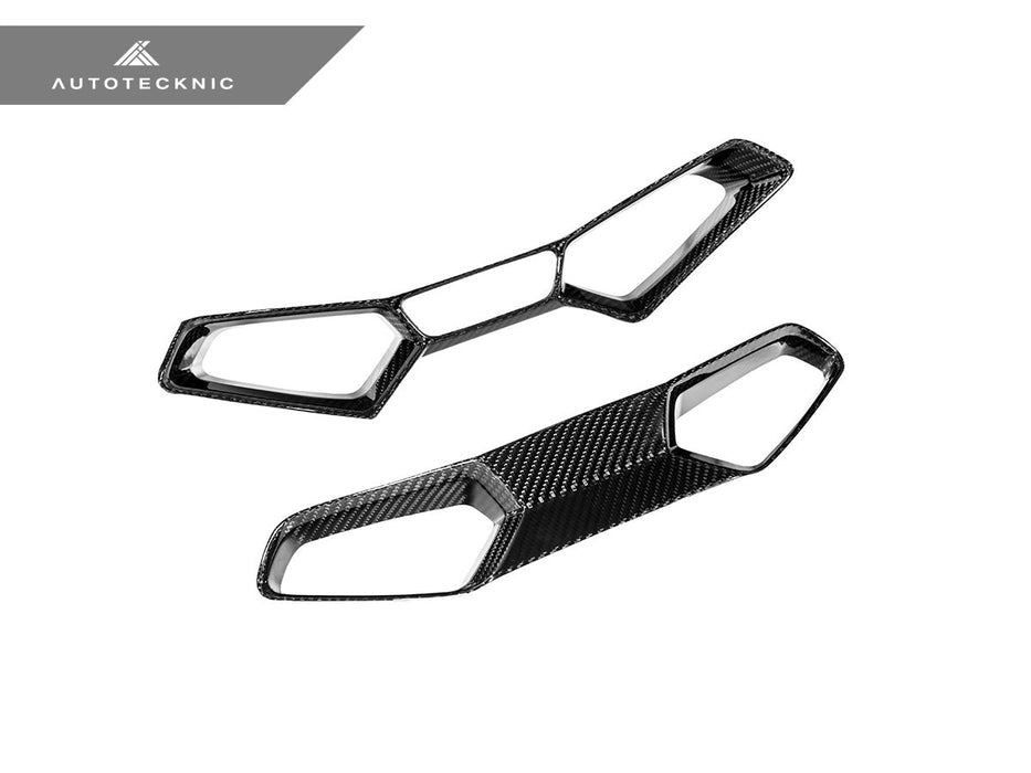 AutoTecknic Dry Carbon Fiber Seat Belt Outlet Cover Set - BMW G80 M3 | G82 M4 | G87 M2 | M Carbon Bucket Seats