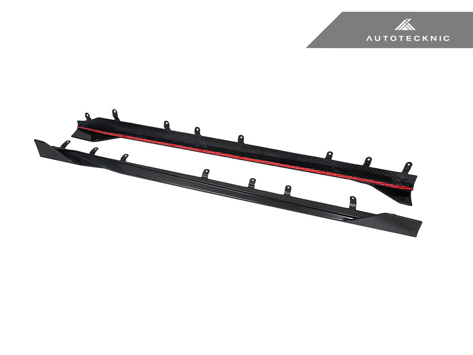 AutoTecknic Dry Carbon Side Skirt Extension Set V2 - BMW G87 M2