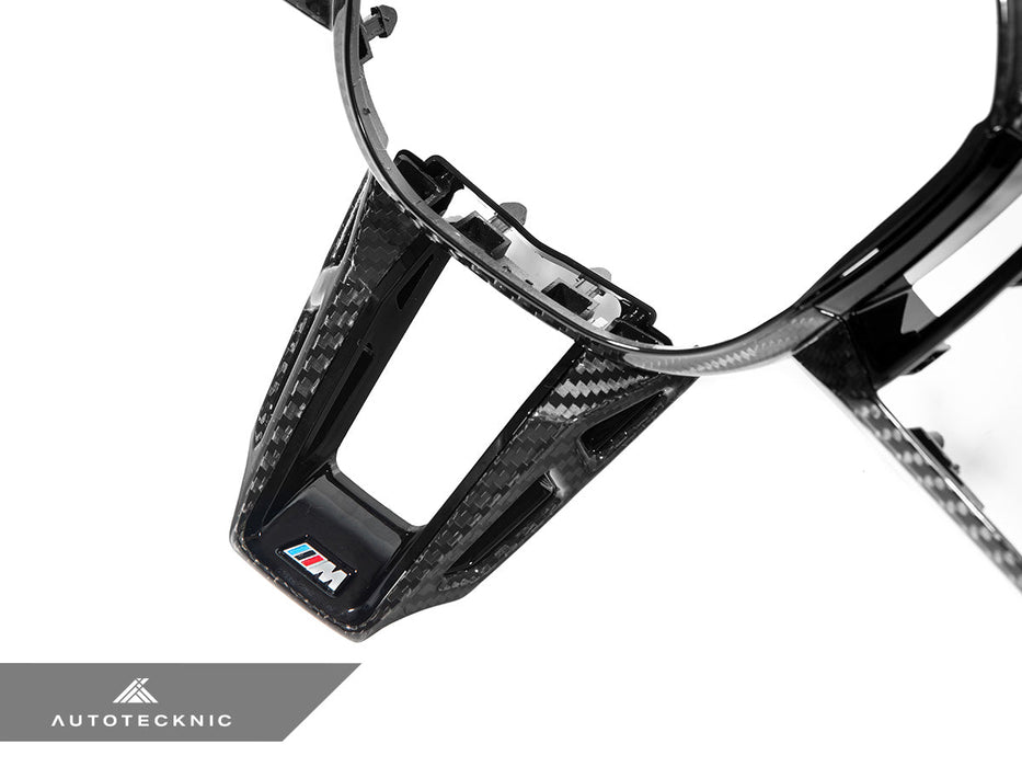 AutoTecknic Carbon Fiber Steering Wheel Trim - G60/ G61 5-Series
