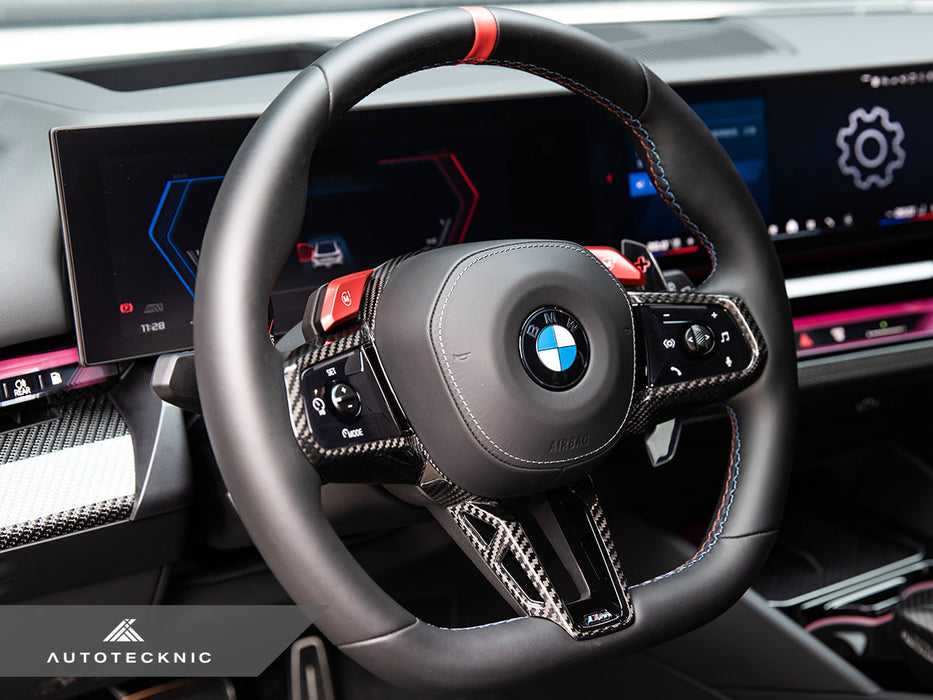 AutoTecknic Carbon Fiber Steering Wheel Trim - G90/ G99 M5