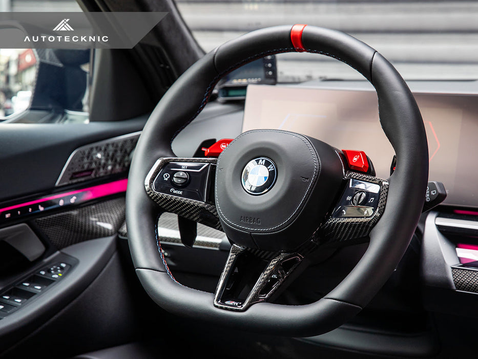 AutoTecknic Carbon Fiber Steering Wheel Trim - G90/ G99 M5