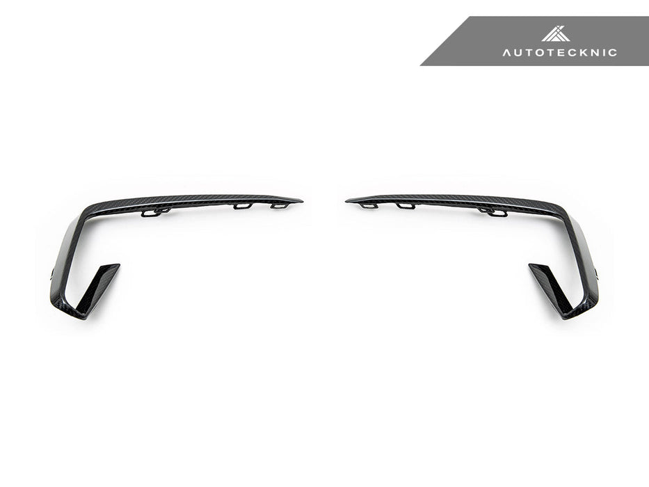 AutoTecknic Carbon Fiber Front Bumper Trim Set - BMW G01 X3 | G02 X4 M40I Pre-LCI
