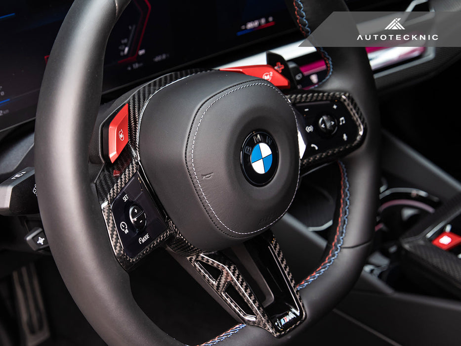 AutoTecknic Carbon Fiber Steering Wheel Trim - G90/ G99 M5