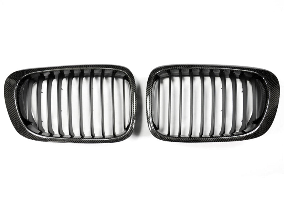 AutoTecknic Carbon Fiber Front Grille Set - BMW E46 3-Series Coupe Pre-Facelift | M3
