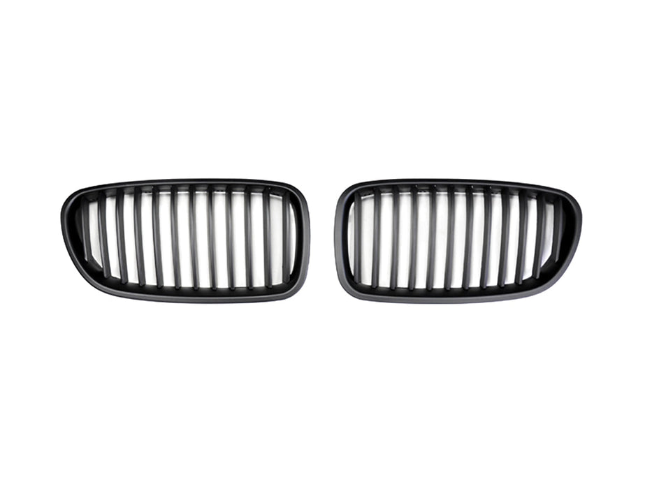AutoTecknic Stealth Black Front Grille Set - BMW F10 Sedan | F11 Wagon | 5-Series