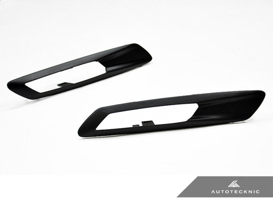 AutoTecknic Replacement Stealth Black Fender Light Trims - BMW F10 Sedan | F11 Wagon | 5-Series