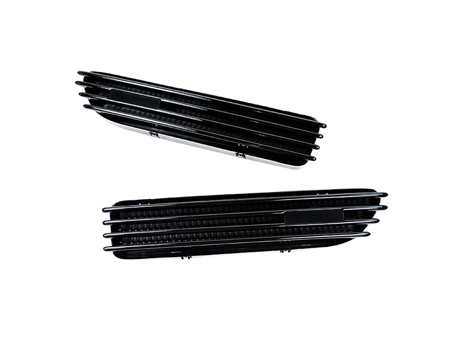 AutoTecknic Replacement Glazing Black Fender Gills - BMW E46 M3