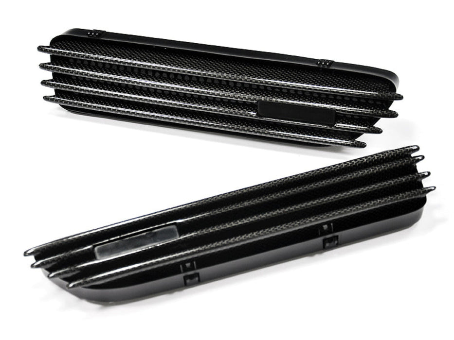 AutoTecknic Replacement Carbon Fiber Fender Gills - BMW E46 Coupe & Cabrio | M3