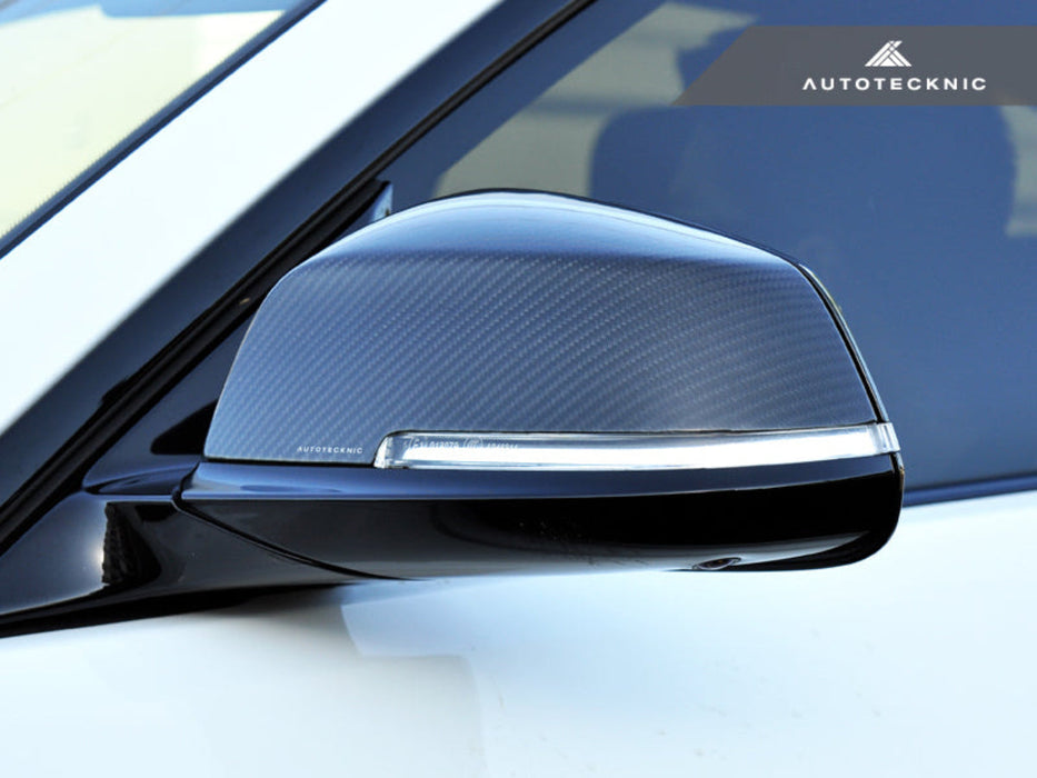 AutoTecknic Replacement Dry Carbon Mirror Covers - BMW E84 X1 | F20 1-Series | F22 2-Series | F30 3-Series | F32/ F36 4-Series | F87 M2