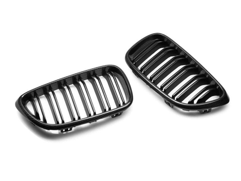 AutoTecknic Dual-Slats Carbon Fiber Front Grille Set - BMW F87 M2 | F22 2-Series