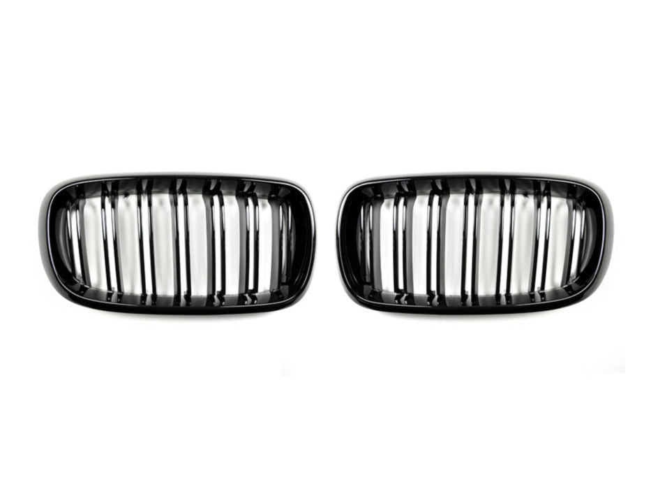 AutoTecknic Dual-Slat Glazing Black Front Grille Set - F15 X5 | F85 X5M & F16 X6 | F86 X6M