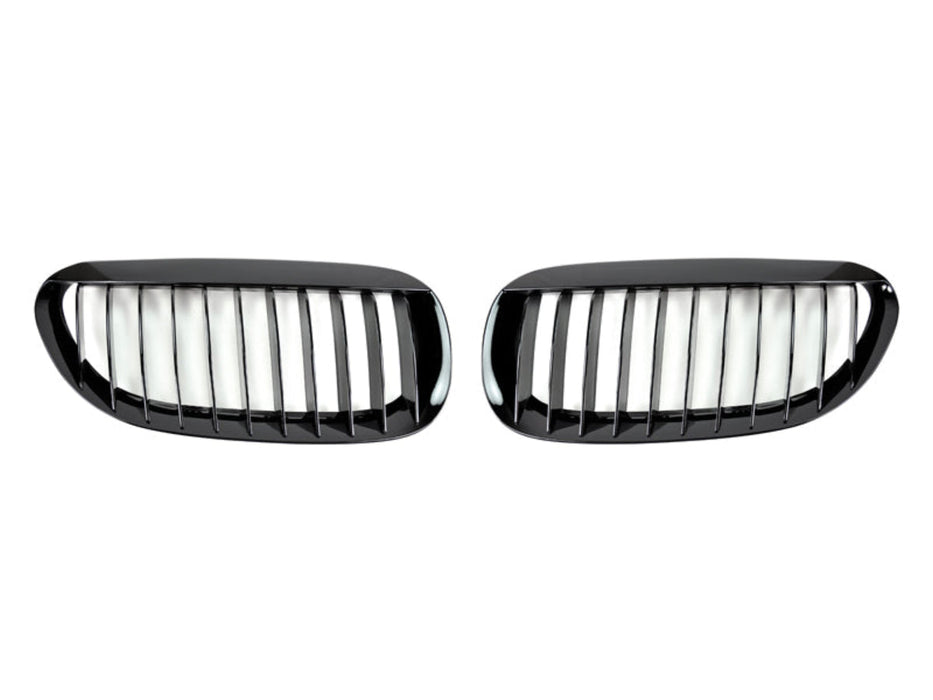 AutoTecknic Glazing Black Front Grille Set - E63/ E64 6-Series & M6