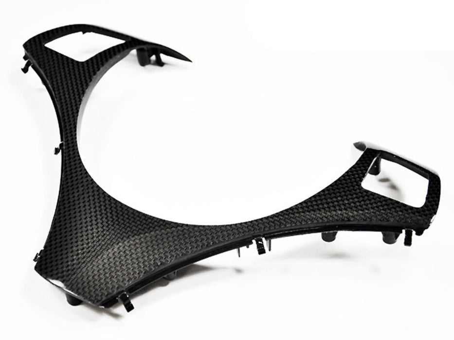 AutoTecknic Carbon Fiber Steering Wheel Trim - E90/ E92/ E93 3-Series/ E82 1-Series with Sport Package