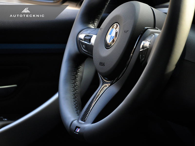 AutoTecknic Carbon Fiber M-Sport Steering Wheel Trim - F15 X5 | F16 X6