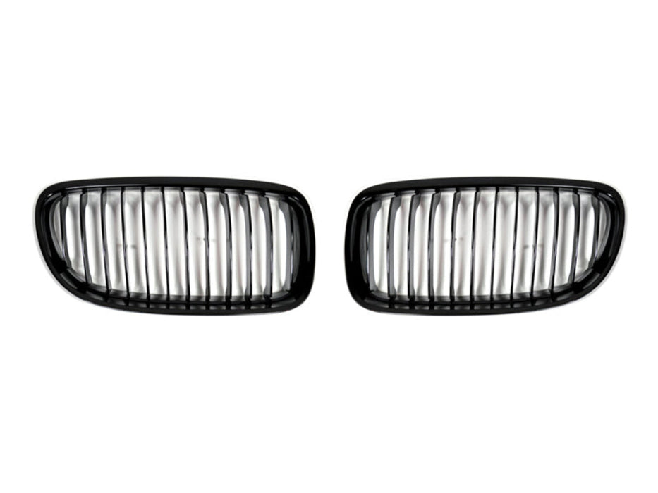 AutoTecknic Glazing Black Front Grille Set - E90/ E91 3-Series LCI