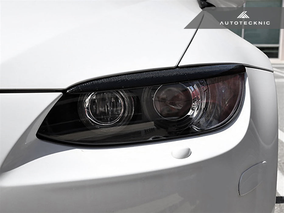 AutoTecknic Carbon Fiber Headlight Trim Set - BMW E92/ E93 M3 & 3-Series Coupe/ Convertible Pre-LCI