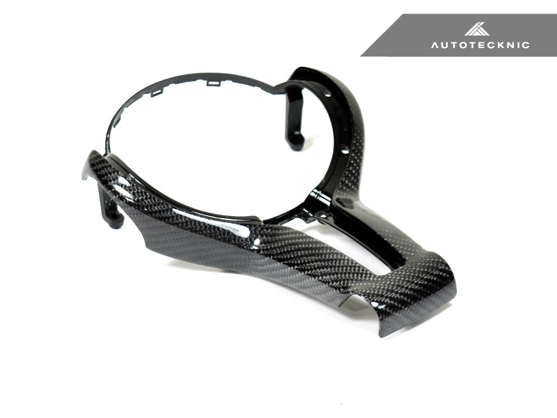 AutoTecknic Carbon Fiber Steering Wheel Trim Cover - F-Chassis M Vehicles