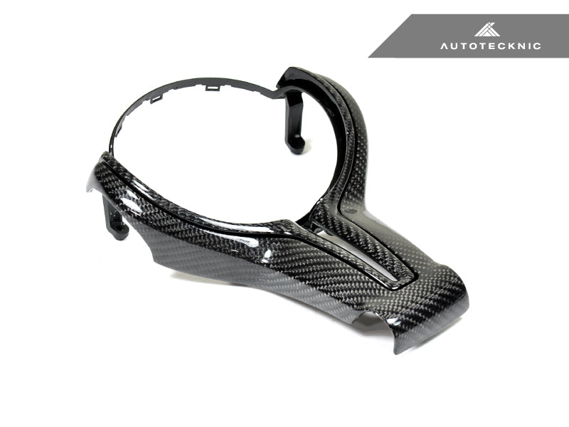 AutoTecknic Carbon Fiber Steering Wheel Trim Cover - F-Chassis M Vehicles