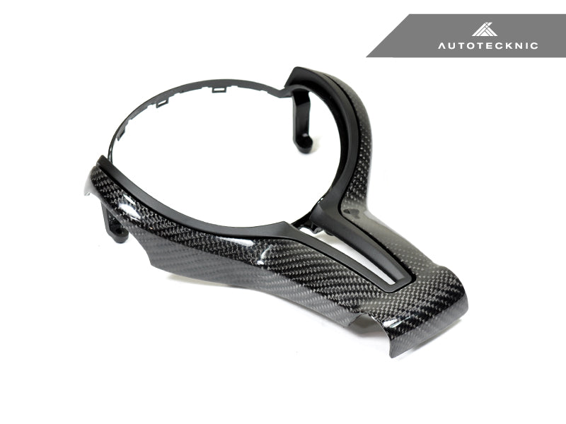 AutoTecknic Carbon Fiber Steering Wheel Trim Cover - F-Chassis M Vehicles