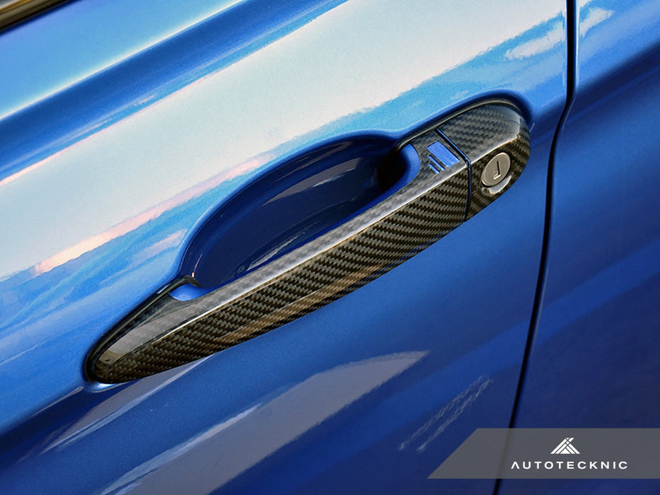 AutoTecknic Dry Carbon Fiber Door Handle Trims - BMW F80 M3 | F82/ F83 M4