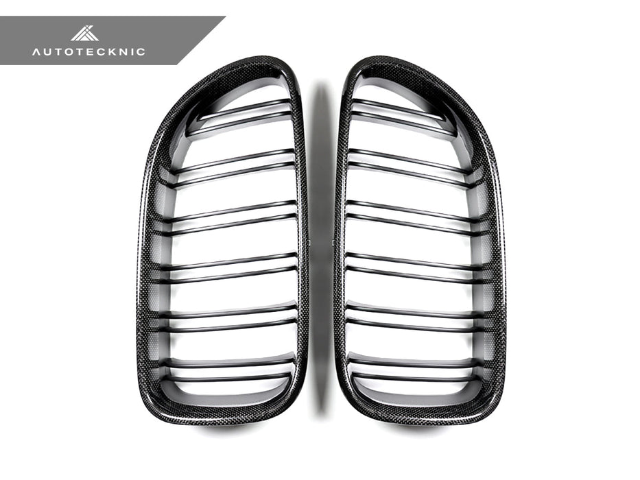 AutoTecknic Dual-Slats Carbon Fiber Front Grille Set - BMW F06 Gran Coupe | F12 Coupe | F13 Cabrio | 6-Series & M6