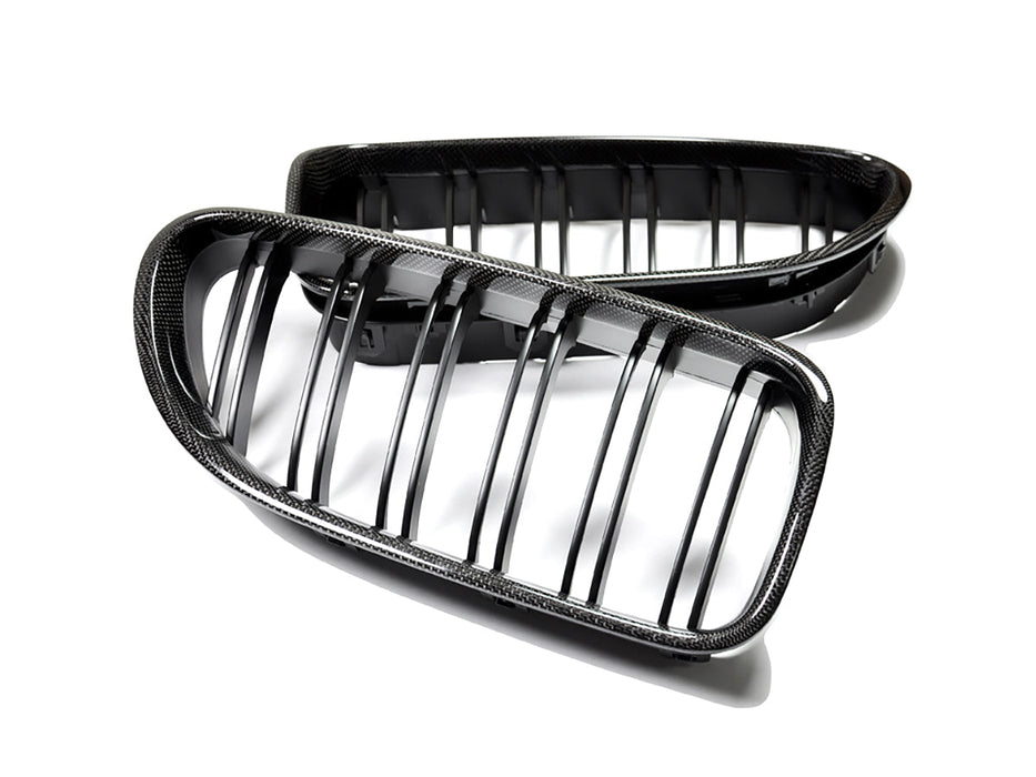 AutoTecknic Dual-Slats Carbon Fiber Front Grille Set - BMW F06 Gran Coupe | F12 Coupe | F13 Cabrio | 6-Series & M6