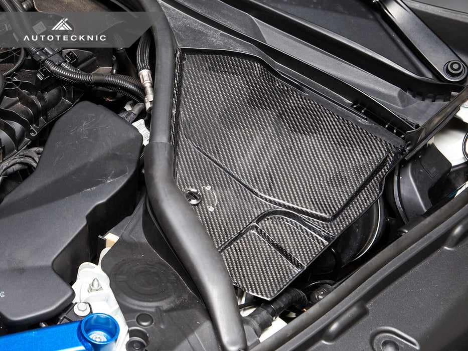 AutoTecknic Dry Carbon Engine Cowl Panel Trim Set - A90 Supra 2020-Up