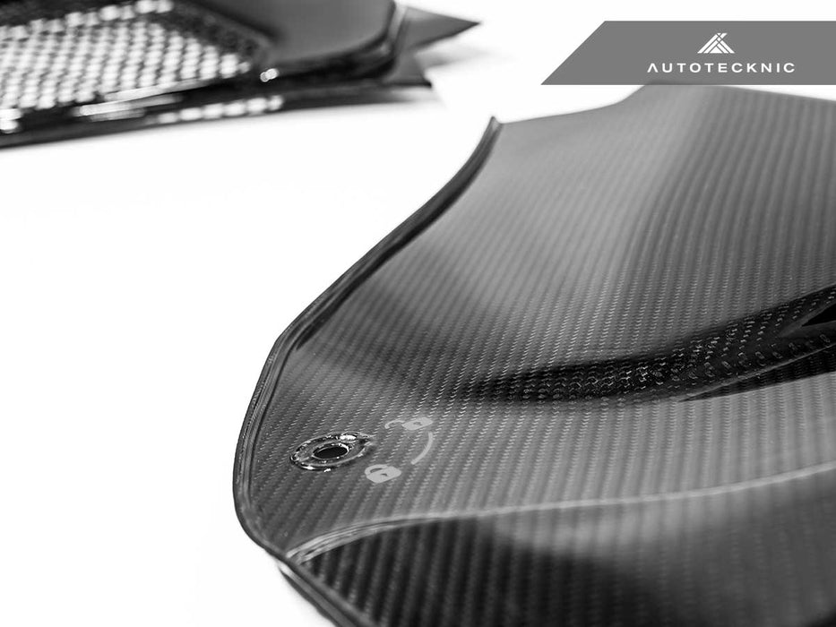 AutoTecknic Dry Carbon Engine Cowl Panel Trim Set - F90 M5