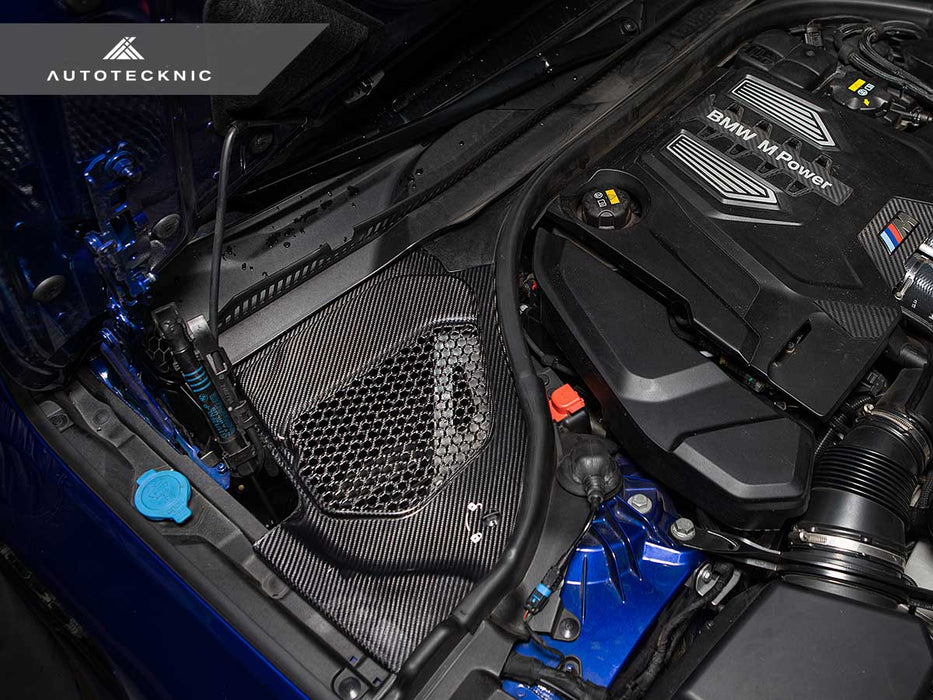 AutoTecknic Dry Carbon Engine Cowl Panel Trim Set - F90 M5