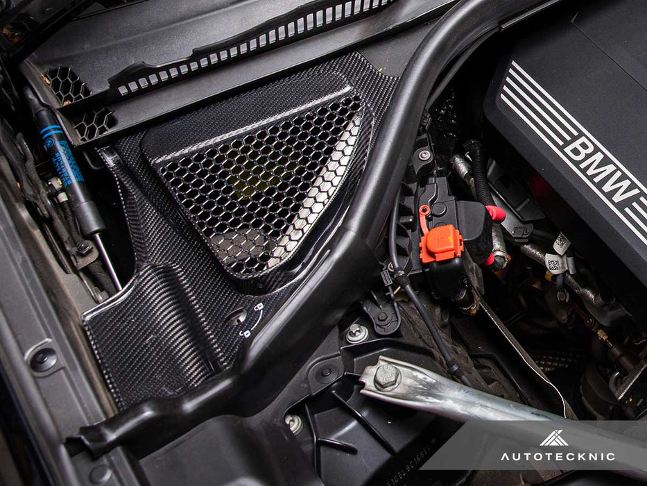 AutoTecknic Dry Carbon Engine Cowl Panel Trim Set - F97 X3M | F98 X4M