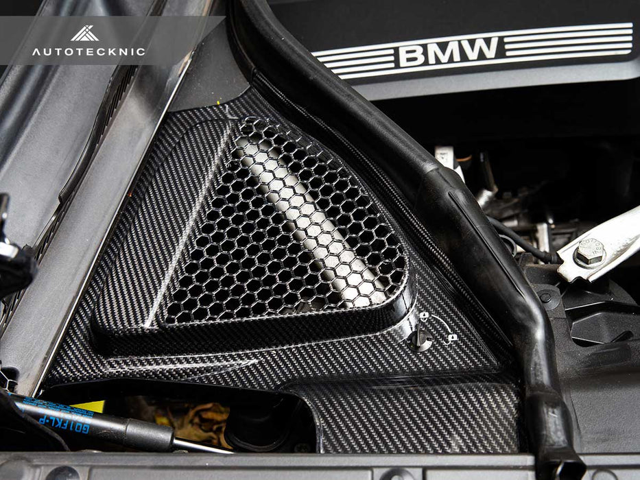 AutoTecknic Dry Carbon Engine Cowl Panel Trim Set - F97 X3M | F98 X4M