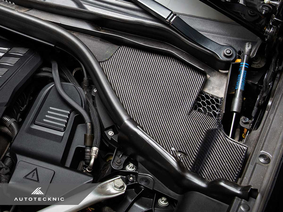 AutoTecknic Dry Carbon Engine Cowl Panel Trim Set - F97 X3M | F98 X4M