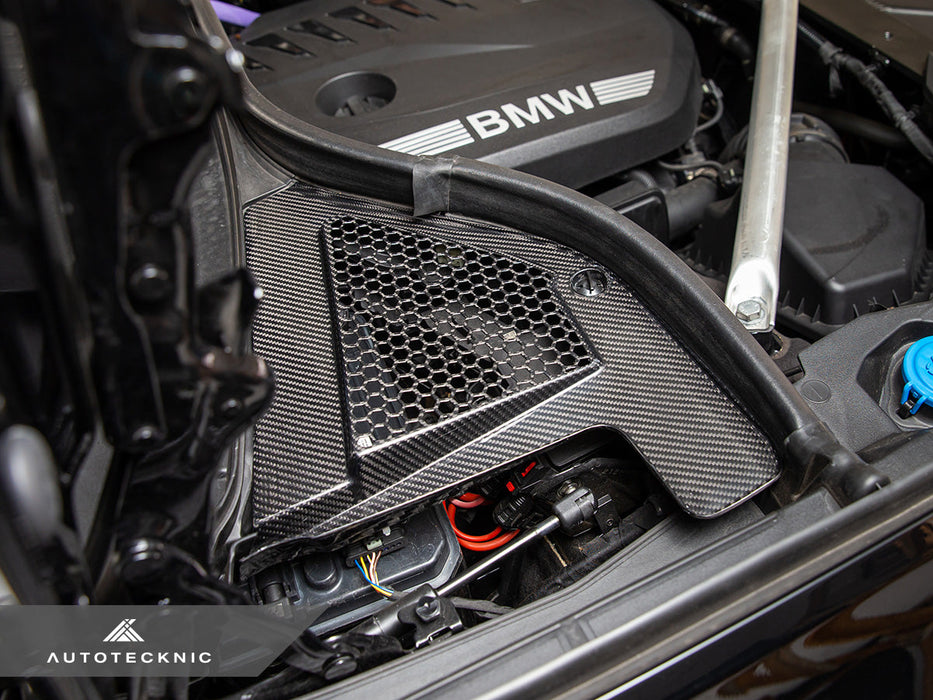 AutoTecknic Dry Carbon Engine Cowl Panel Trim Set - G05 X5 | G06 X6 | G07 X7