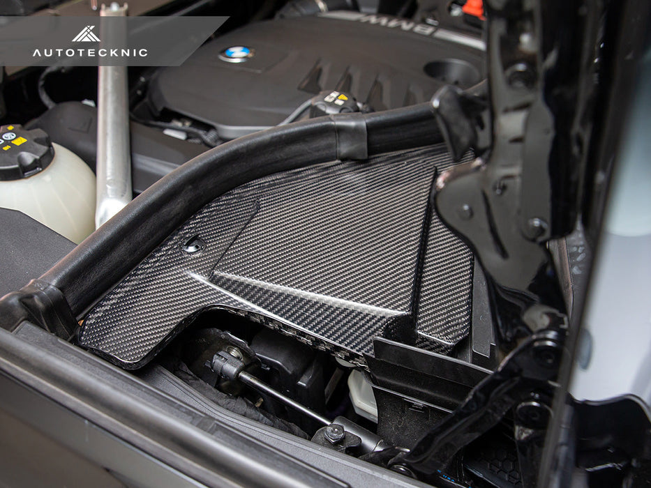 AutoTecknic Dry Carbon Engine Cowl Panel Trim Set - G05 X5 | G06 X6 | G07 X7
