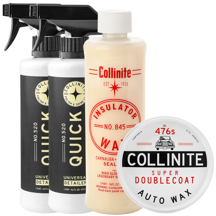 Collinite 2x 520 Quick Detailer, 845 Insulator Wax & 476s Super Doublecoat Combo