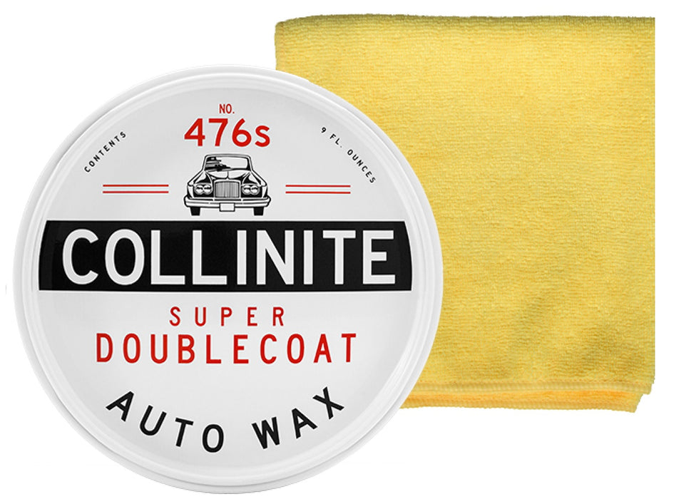 Collinite 476s Super Doublecoat Auto Paste Wax 9oz with Microfiber Towel