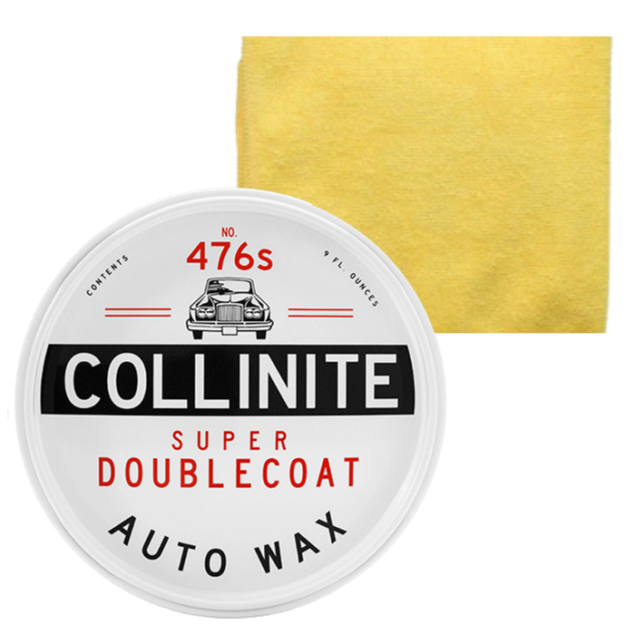 Collinite 476s Super Doublecoat Auto Paste Wax 9 Oz with Microfiber Towel