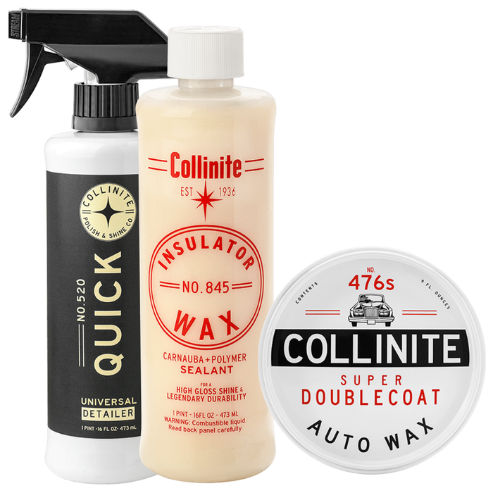 Collinite 520 Quick Detailer, 845 Insulator Wax & 476s Super Doublecoat Combo