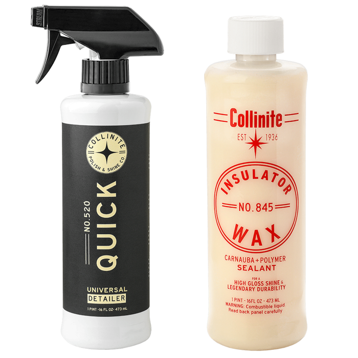 Collinite 520 Post Haste Quick Detailer & 845 Insulator Wax Combo