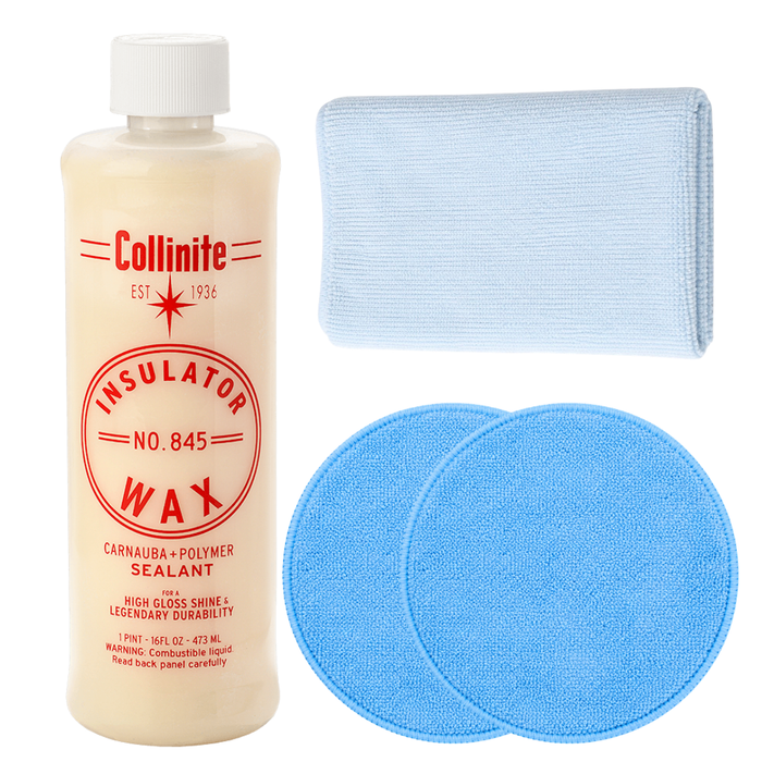 Collinite 845 Insulator Wax with Microfiber Towel & 2 Applicator Pads